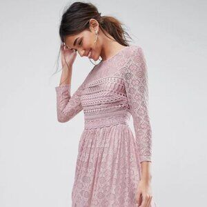 ASOS lace dress midi dress